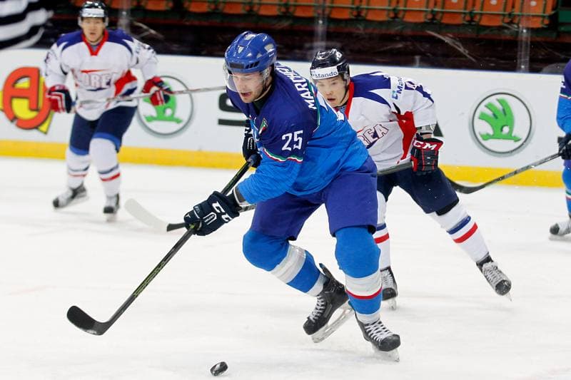 Ice Hockey. World Championship Division 1A. Italy - Korea. 29.04.2016