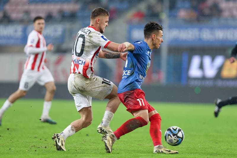 Football. PKO BP Ekstraklasa. Piast Gliwice - Cracovia Krakow. 23.02.2024