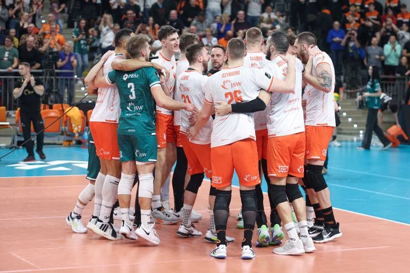 Volleyball. CEV Champions League. Jastrzebski Wegiel - Gas Sales Daiko Piacenza. 28.02.2024