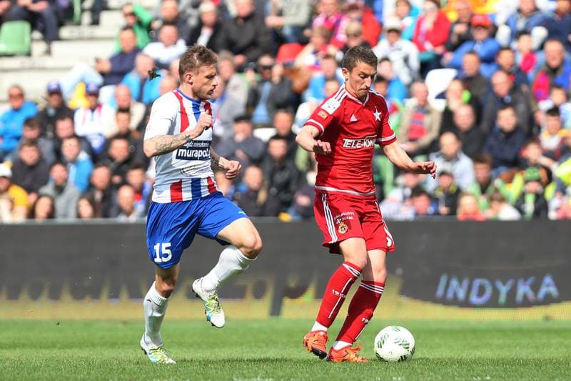 Football. Ekstraklasa. Podbeskidzie Bielsko-Biala - Wisla Krakow. 14.05.2016