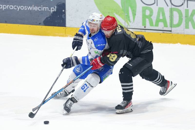Ice Hockey. Tauron Hokej Liga. Re-Plast Unia Oswiecim - Comarch Cracovia. 01.03.2024