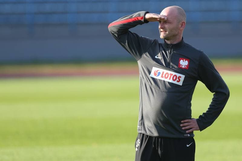 Football. Poland U19. Training. 02.10.2017