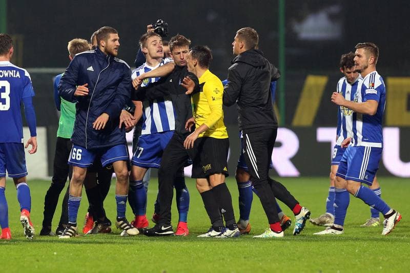 Football. Nice I Liga. GKS Katowice - Ruch Chorzow. 22.10.2017