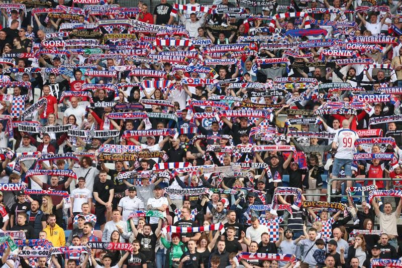 Football. PKO BP Ekstraklasa. Gornik Zabrze - Slask Wroclaw. 14.04.2024