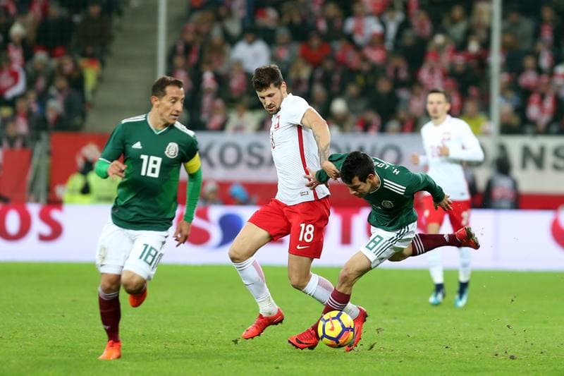 Football. International Friendly. Poland - Mexico. 13.11.2017