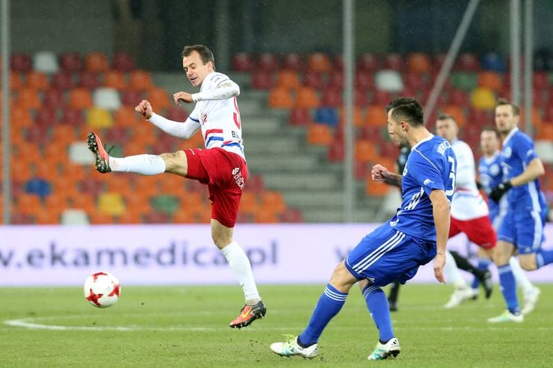 Football. Nice I Liga. Podbeskidzie Bielsko-Biala - Stal Mielec. 21.11.2017