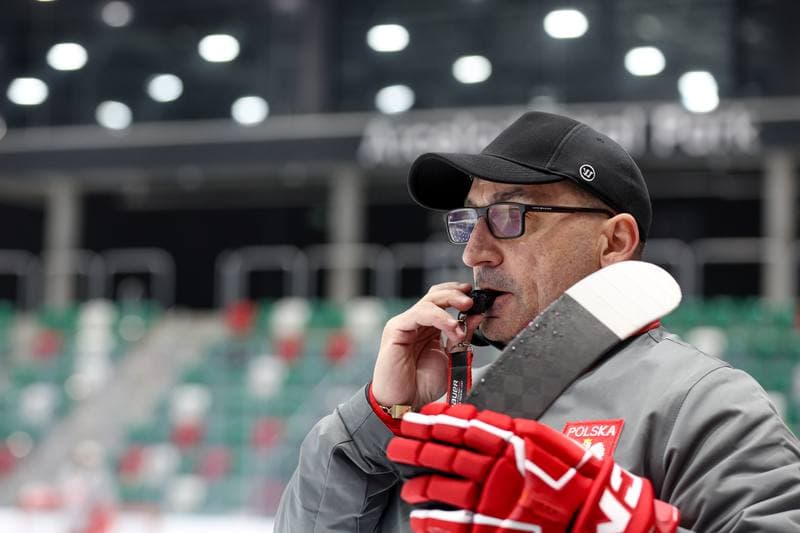 Ice Hockey. Poland national team. Training. 30.04.2024
