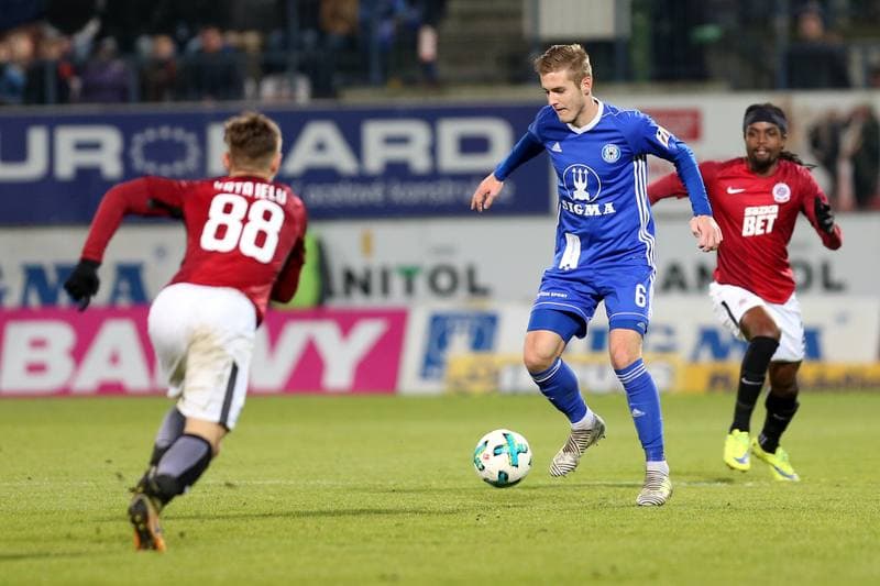 Football. Het Liga. Sigma Olomouc - Sparta Prague. 26.11.2017