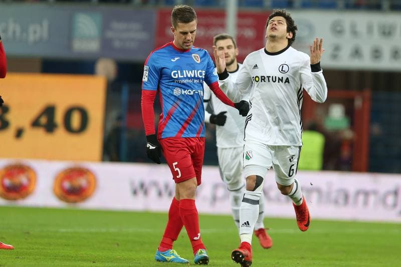Football. Lotto Ekstraklasa. Piast Gliwice - Legia Warsaw. 12.12.2017