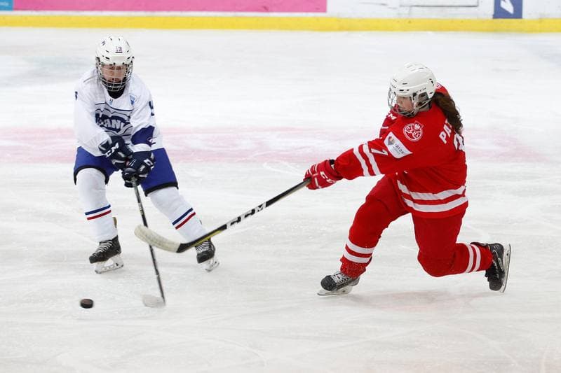 Ice Hockey. Women's U18 National Team. Poland - France. 03.01.2018