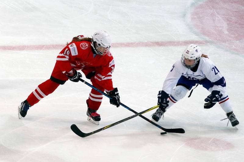 Ice Hockey. Women's U18 National Team. Poland - France. 03.01.2018