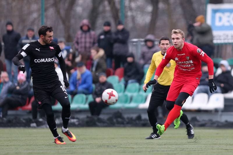 Football. Sparing. Zaglebie Sosnowiec - Cracovia Krakow. 17.01.2018