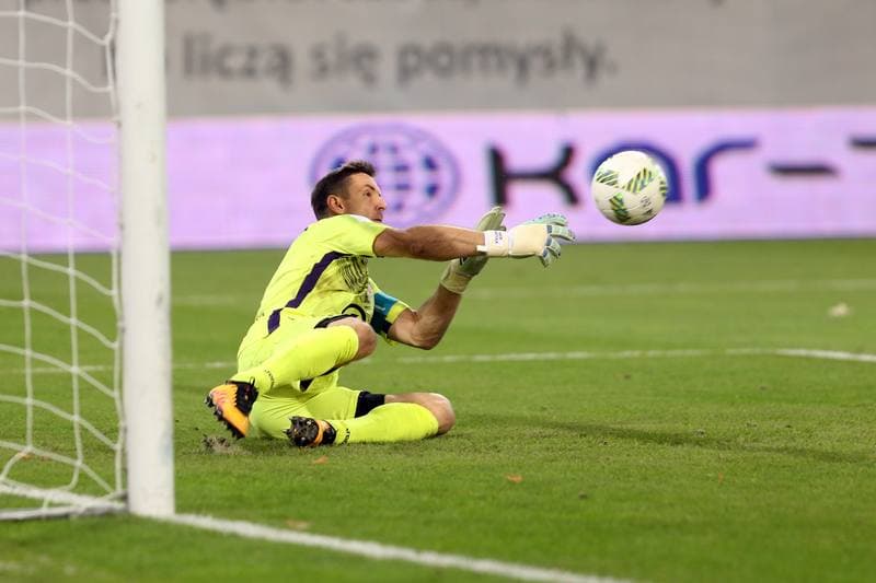 Football. Lotto Ekstraklasa. Piast Gliwice - Cracovia Krakow. 18.11.2016