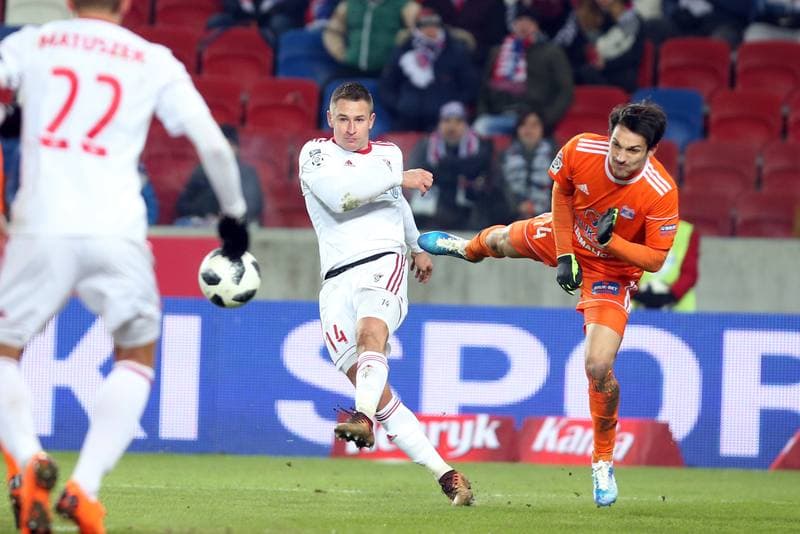 Football. Lotto Ekstraklasa. Gornik Zabrze - Bruk-Bet Termalica Nieciecza. 19.02.2018