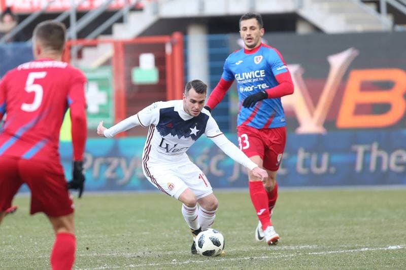 Football. Lotto Ekstraklasa. Piast Gliwice - Wisla Krakow. 25.02.2018