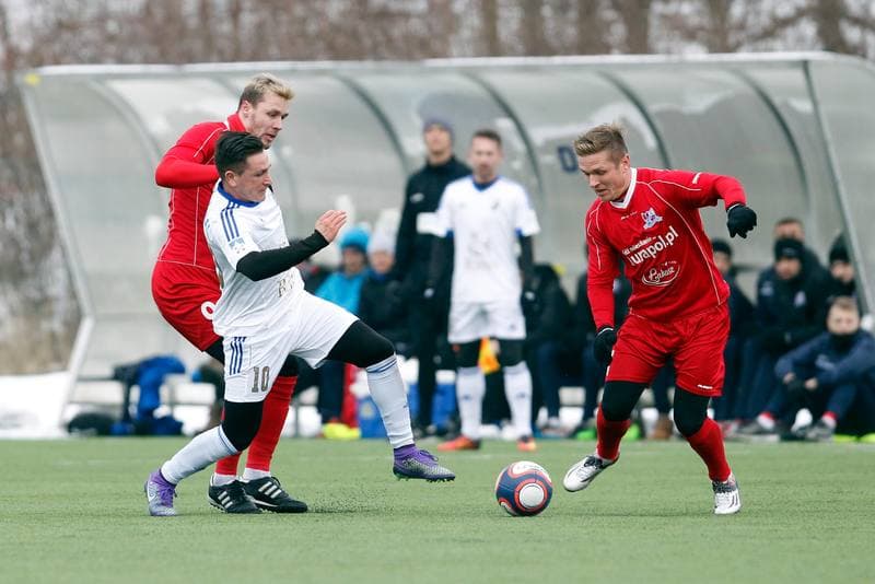 Football. Sparing. FK Poprad - Podbeskidzie Bielsko-Biala. 20.01.2017