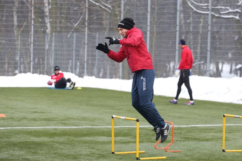 Football. Piast Gliwice. Training. 02.02.2017