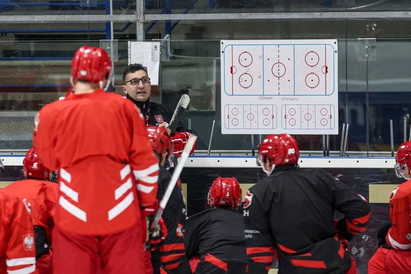 Ice Hockey. Poland national team. Training. 03.11.2024