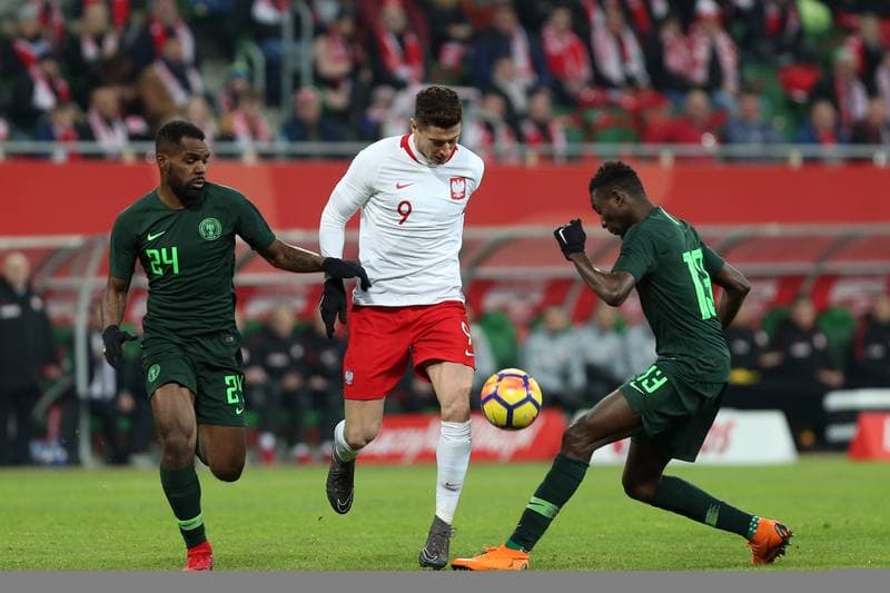 Football. International Friendly. Poland - Nigeria. 23.03.2018