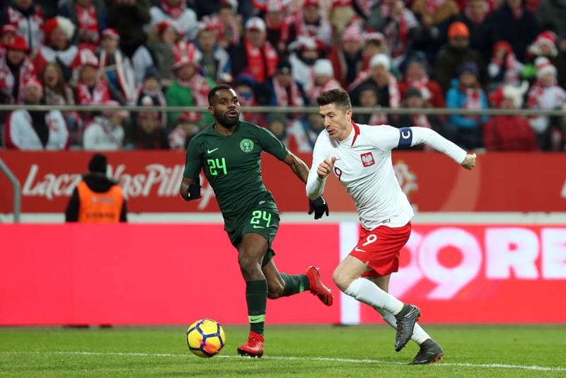 Football. International Friendly. Poland - Nigeria. 23.03.2018