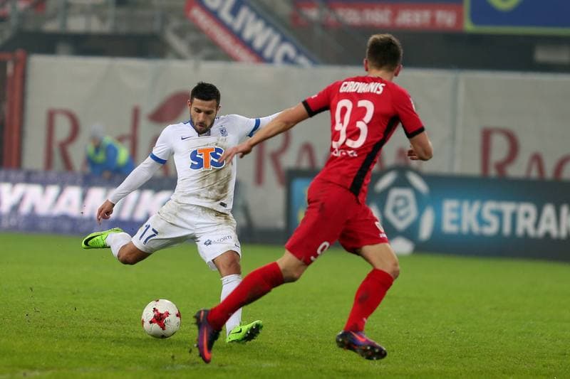 Football. Lotto Ekstraklasa. Piast Gliwice - Lech Poznan. 18.02.2017
