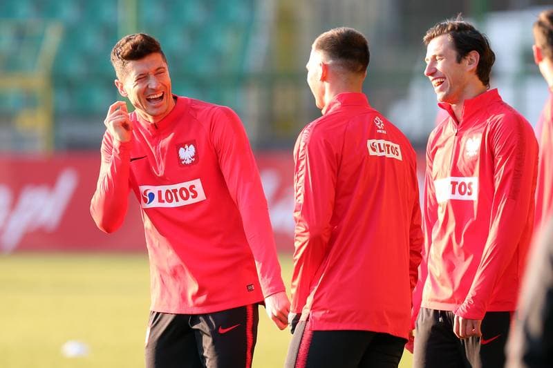 Football. Poland national team. Training. 25.03.2018