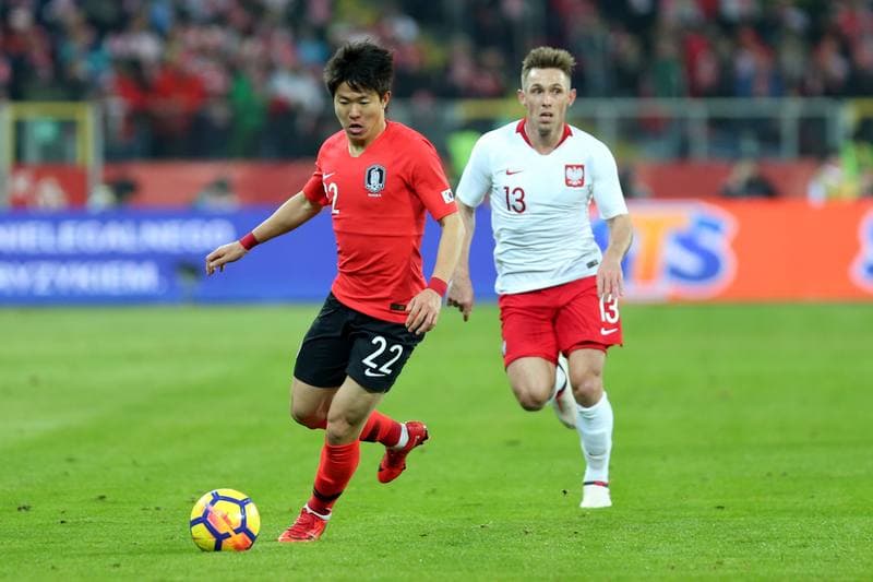 Football. International Friendly. Poland - South Korea. 27.03.2018