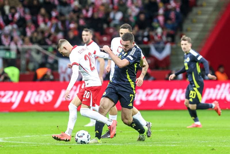 Football. UEFA Nations League. Poland - Scotland. 18.11.2024