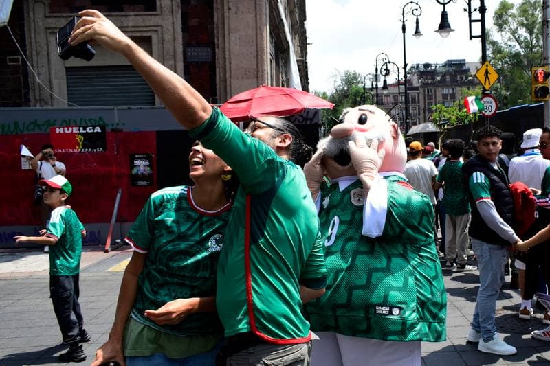 Football. World Cup 2026. Mexico. Fan zone. 11.06.2026