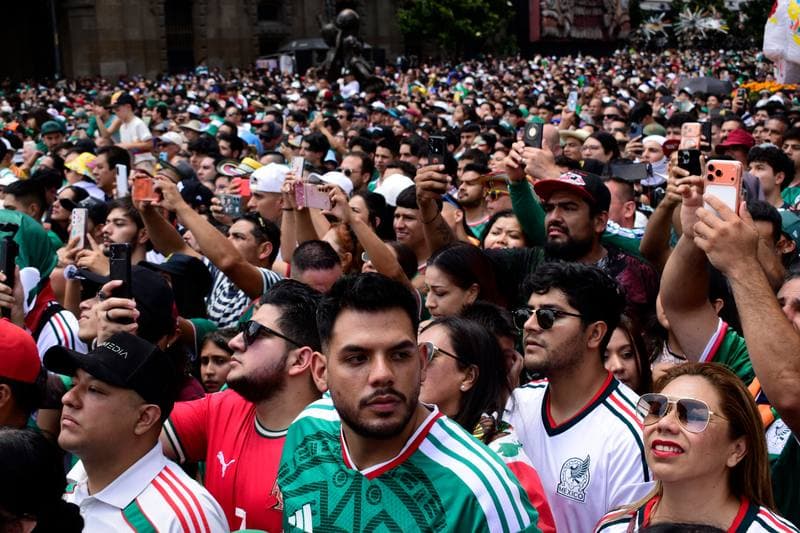 Football. World Cup 2026. Mexico. Fan zone. 11.06.2026