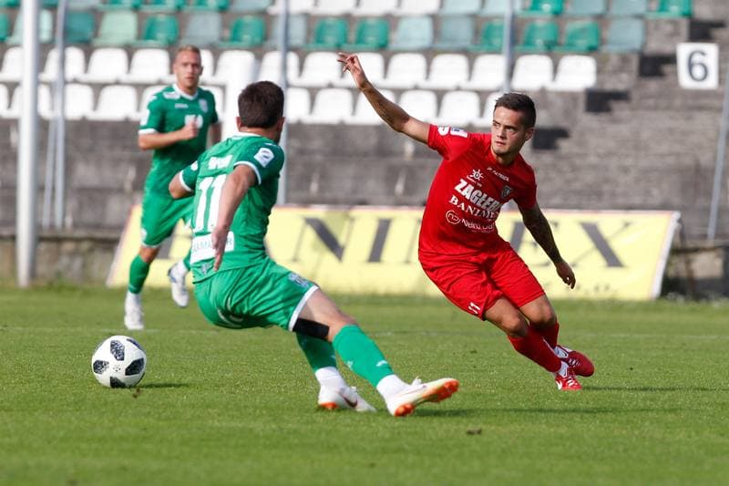 Football. Sparing. Zaglebie Sosnowiec - Karpaty Lwow. 08.07.2018