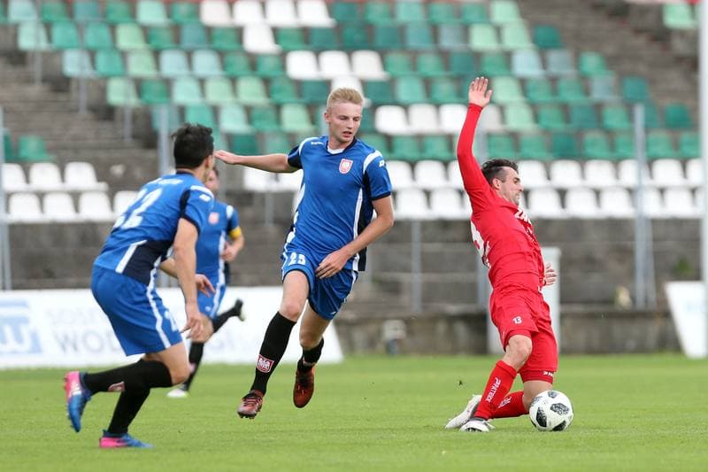 Football. Sparing. Zaglebie Sosnowiec - Sleza Wroclaw. 16.07.2018