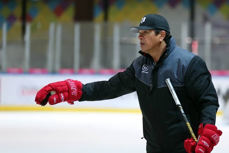 Ice Hockey. Poland national team. Training. 27.09.2017