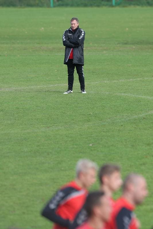Football. GKS Tychy. Training. 11.10.2017