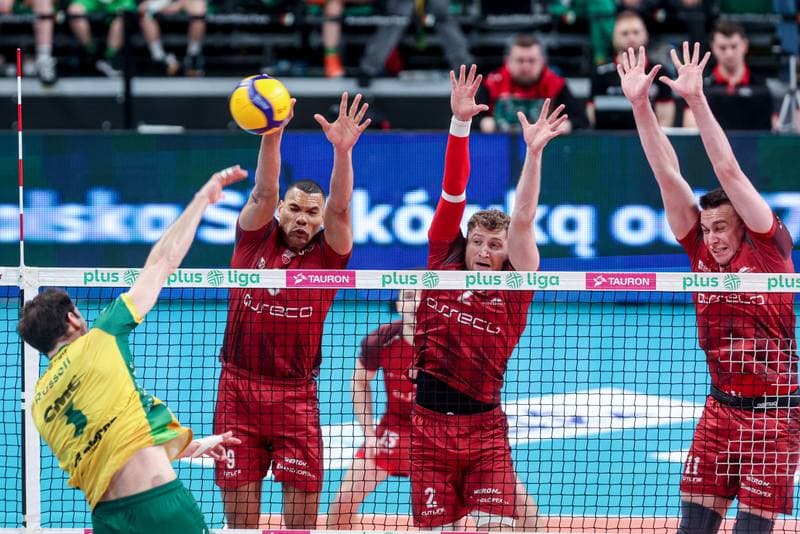 Volleyball. PlusLiga. Aluron CMC Warta Zawiercie - Asseco Resovia Rzeszow. 29.03.2025