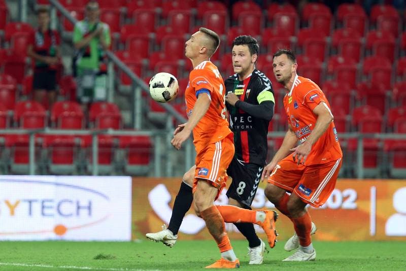 Football. Fortuna I Liga. GKS Tychy - Bruk-Bet Termalica Nieciecza. 11.08.2018