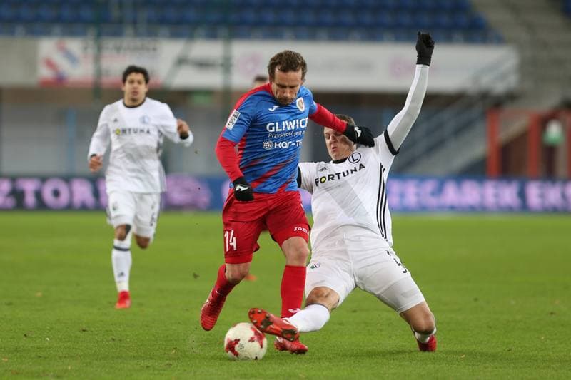 Football. Lotto Ekstraklasa. Piast Gliwice - Legia Warsaw. 12.12.2017