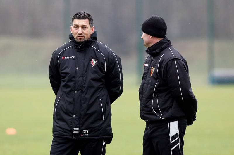 Football. Zaglebie Sosnowiec. Training. 08.01.2018