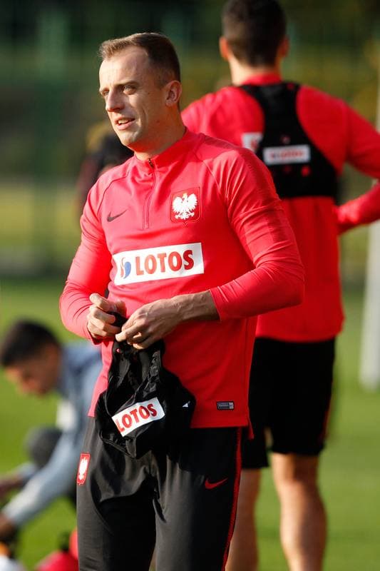 Football. Poland national team. Training. 08.10.2018