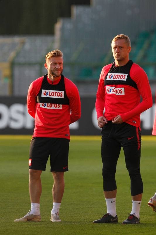 Football. Poland national team. Training. 09.10.2018