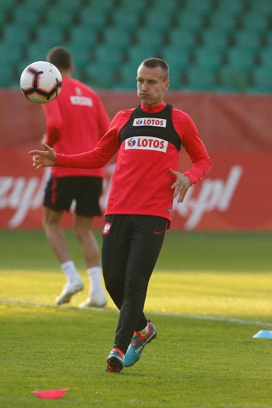 Football. Poland national team. Training. 09.10.2018