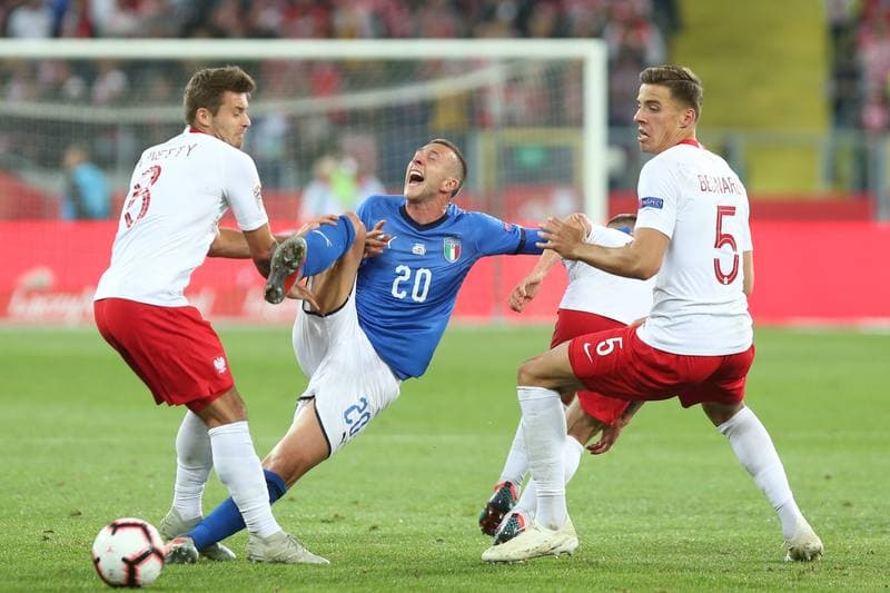 Football. UEFA Nations League. Poland - Italy. 14.10.2018