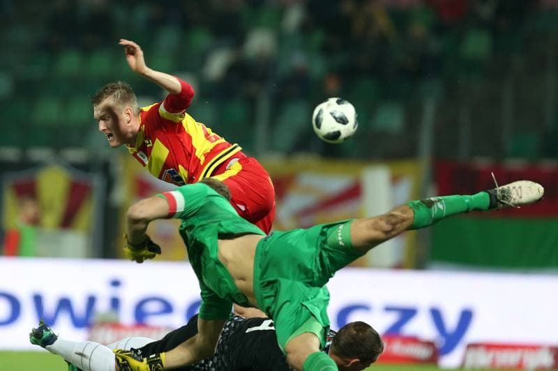 Football. Lotto Ekstraklasa. Zaglebie Sosnowiec - Jagiellonia Bialystok. 05.11.2018