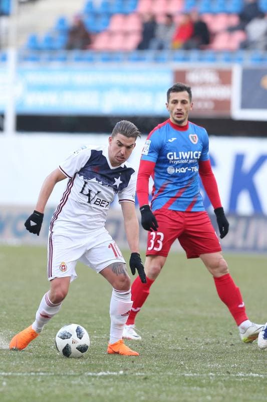 Football. Lotto Ekstraklasa. Piast Gliwice - Wisla Krakow. 25.02.2018