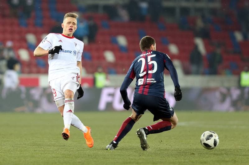 Football. Lotto Ekstraklasa. Gornik Zabrze - Pogon Szczecin. 28.02.2018
