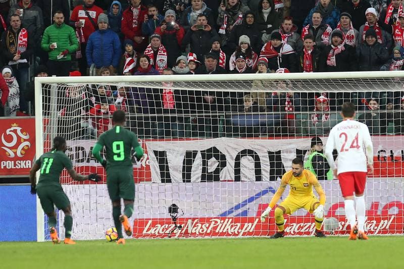 Football. International Friendly. Poland - Nigeria. 23.03.2018