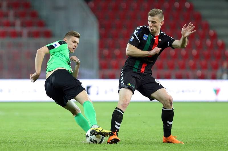 Football. Nice I Liga. GKS Tychy - Gornik Leczna. 20.04.2018