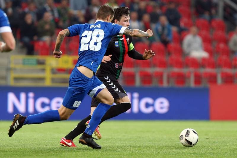 Football. Nice I Liga. GKS Tychy - Miedz Legnica. 04.05.2018