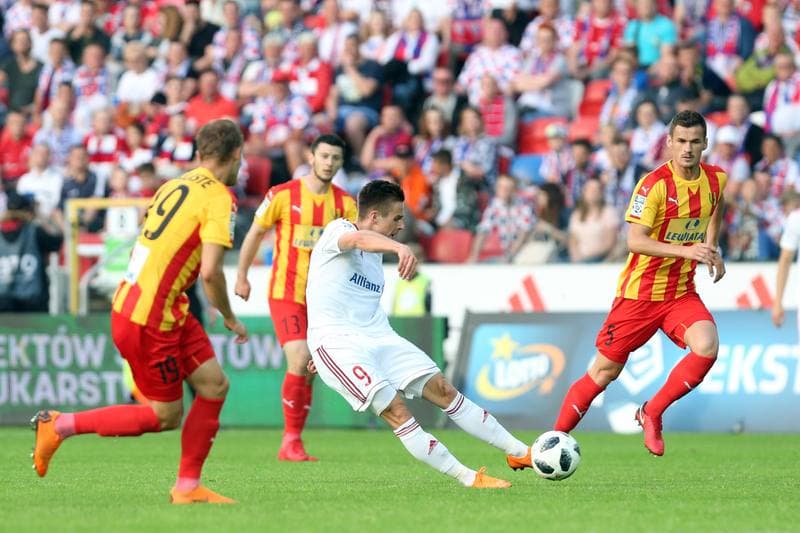 Football. Lotto Ekstraklasa. Gornik Zabrze - Korona Kielce. 09.05.2018