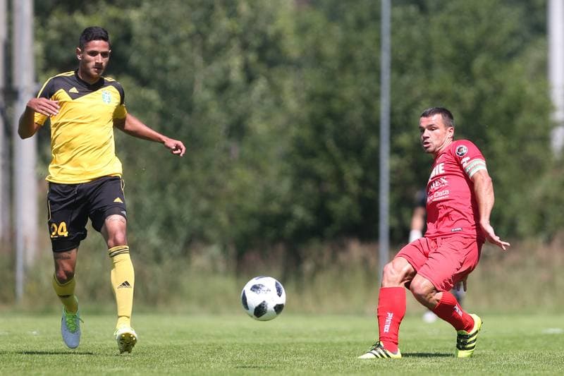 Football. Sparing. Zaglebie Sosnowiec - MFK Karvina. 04.07.2018